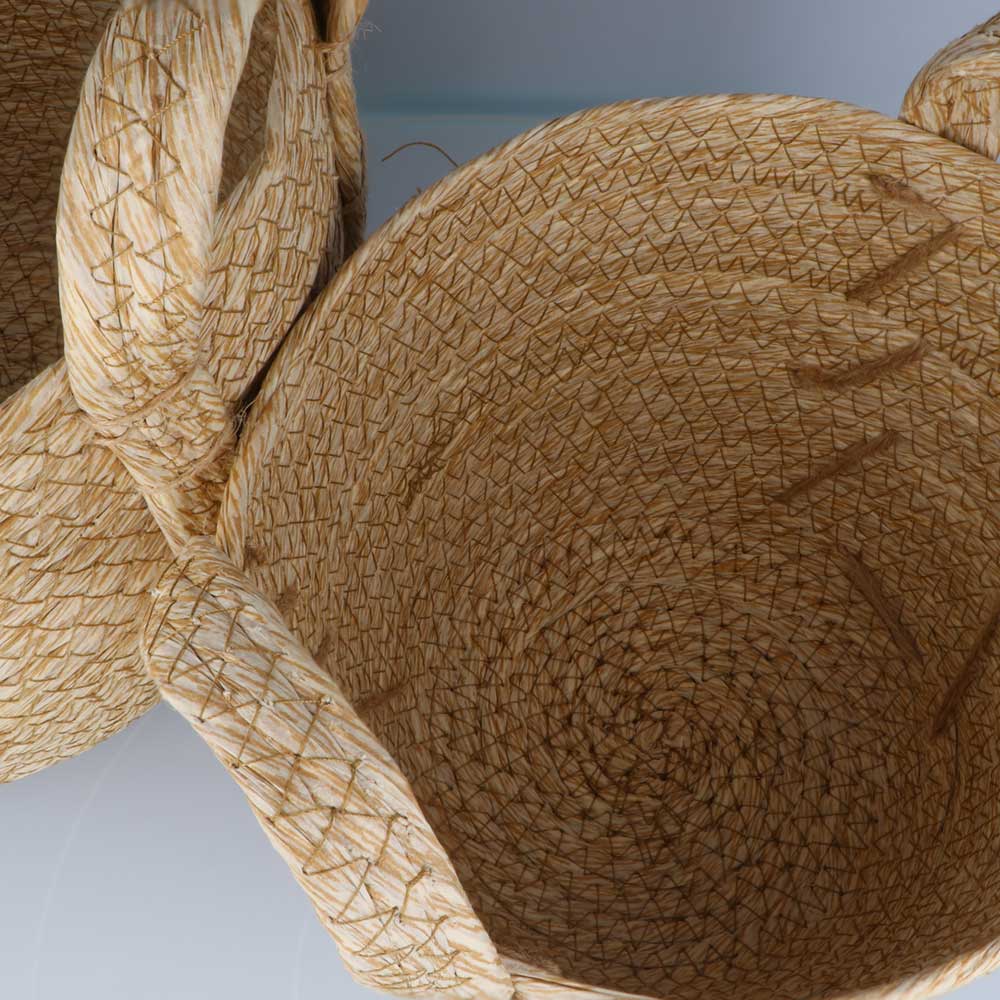 Corn Husk Round Basket Set of 2