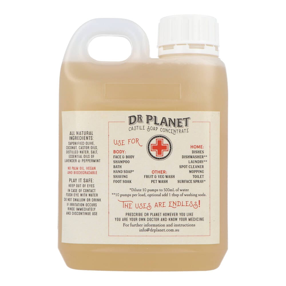 Dr Planet Castile Soap 1L