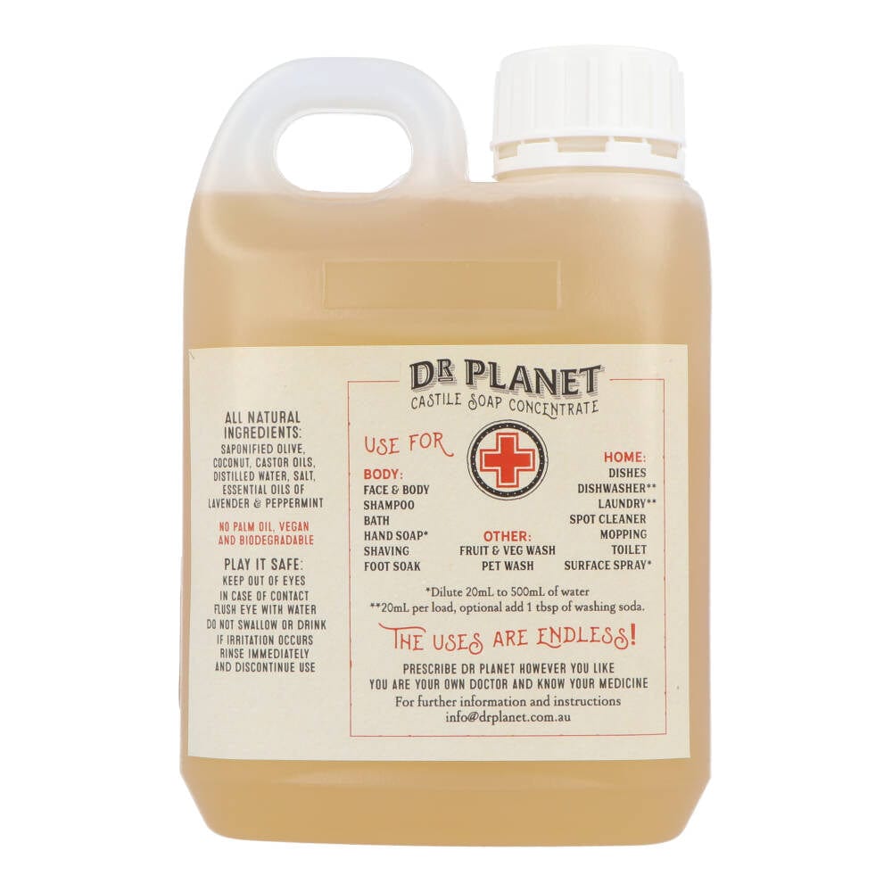 Dr Planet Castile Soap 1L
