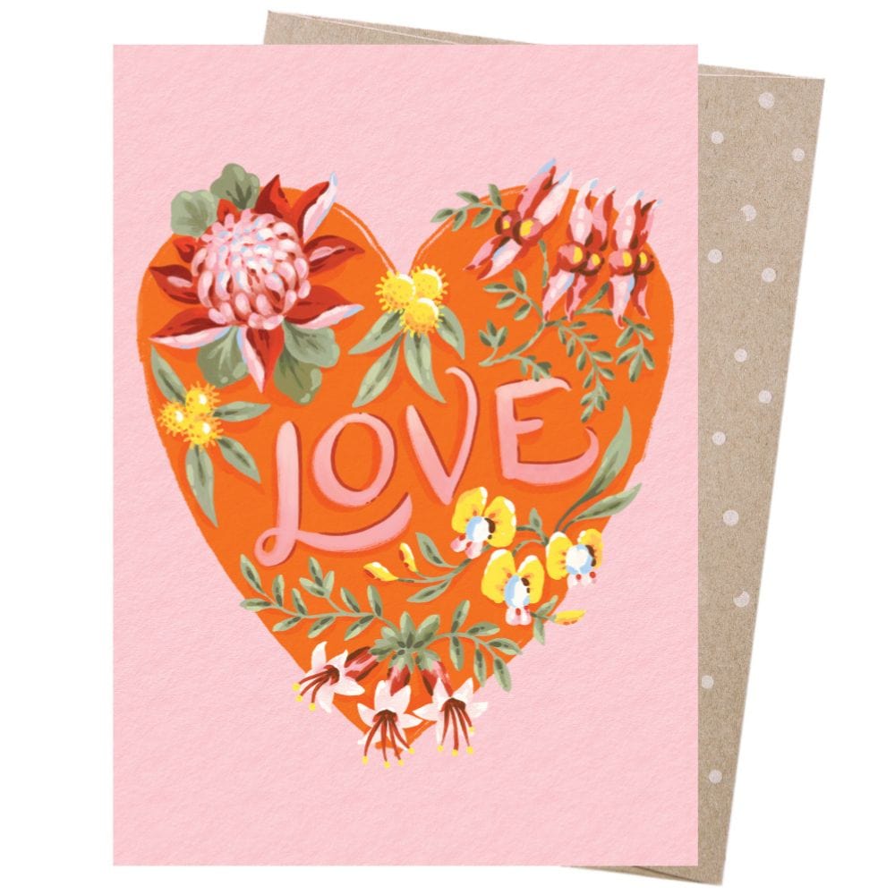 Earth Greetings Card - Jayne Branchflower - Love Heart Natives