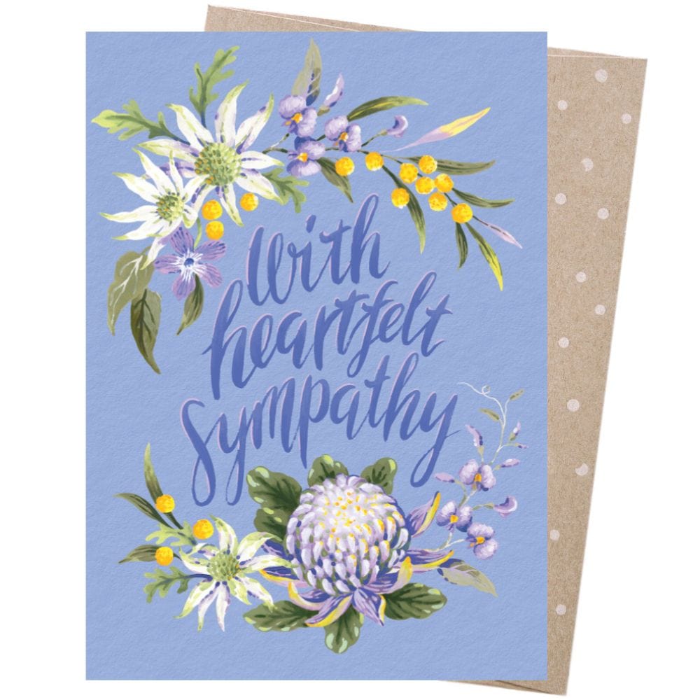 Earth Greetings Card - Jayne Branchflower - With Heartfelt Sympathy