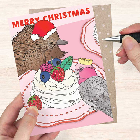 Earth Greetings Christmas Card - Christmas Dessert