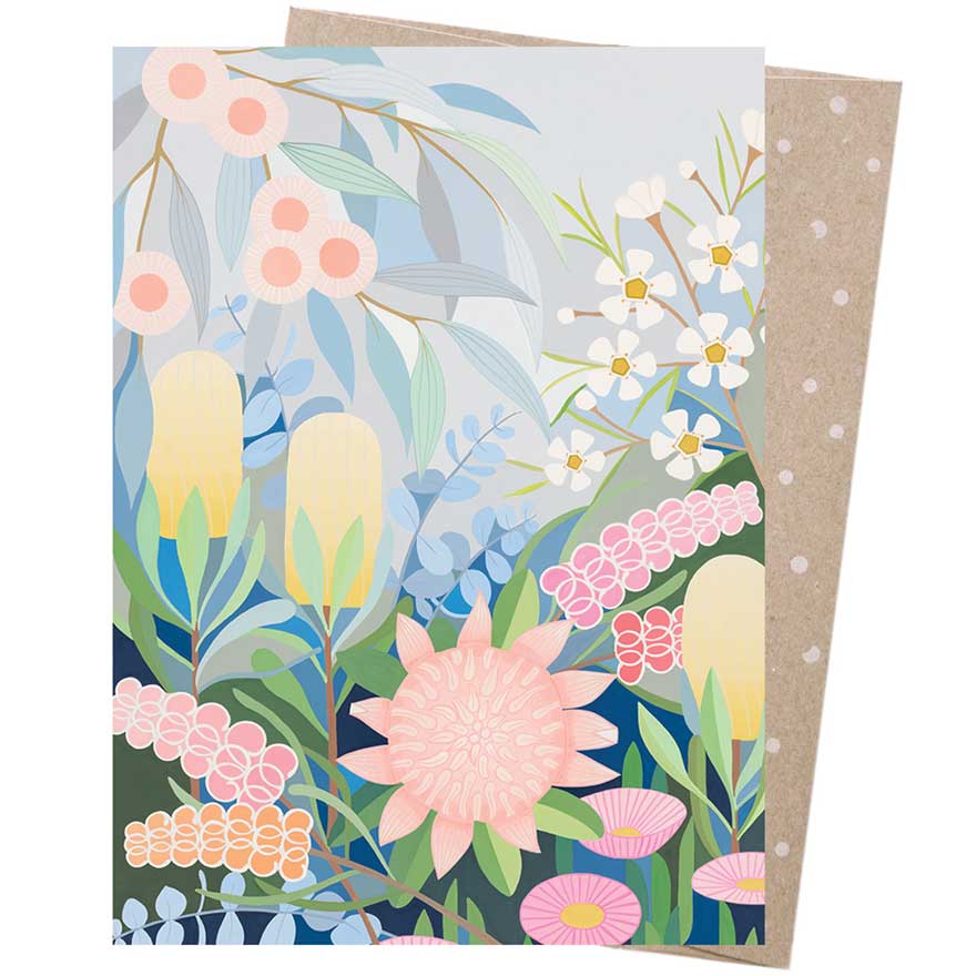 Earth Greetings Pack of 8 Cards - Bush Florals
