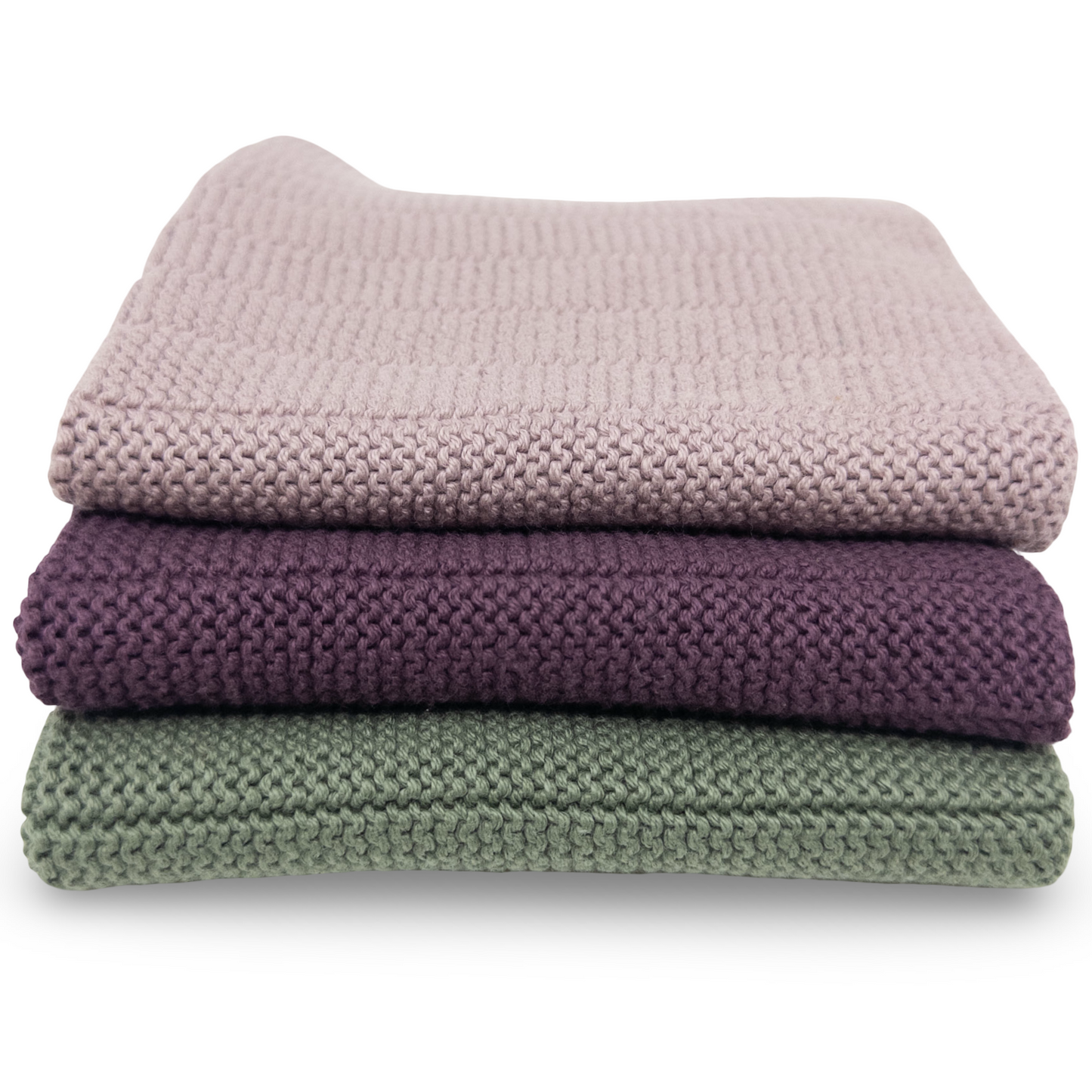 Ecovask Dish Cloth 3pc Variety Pack Organic Cotton