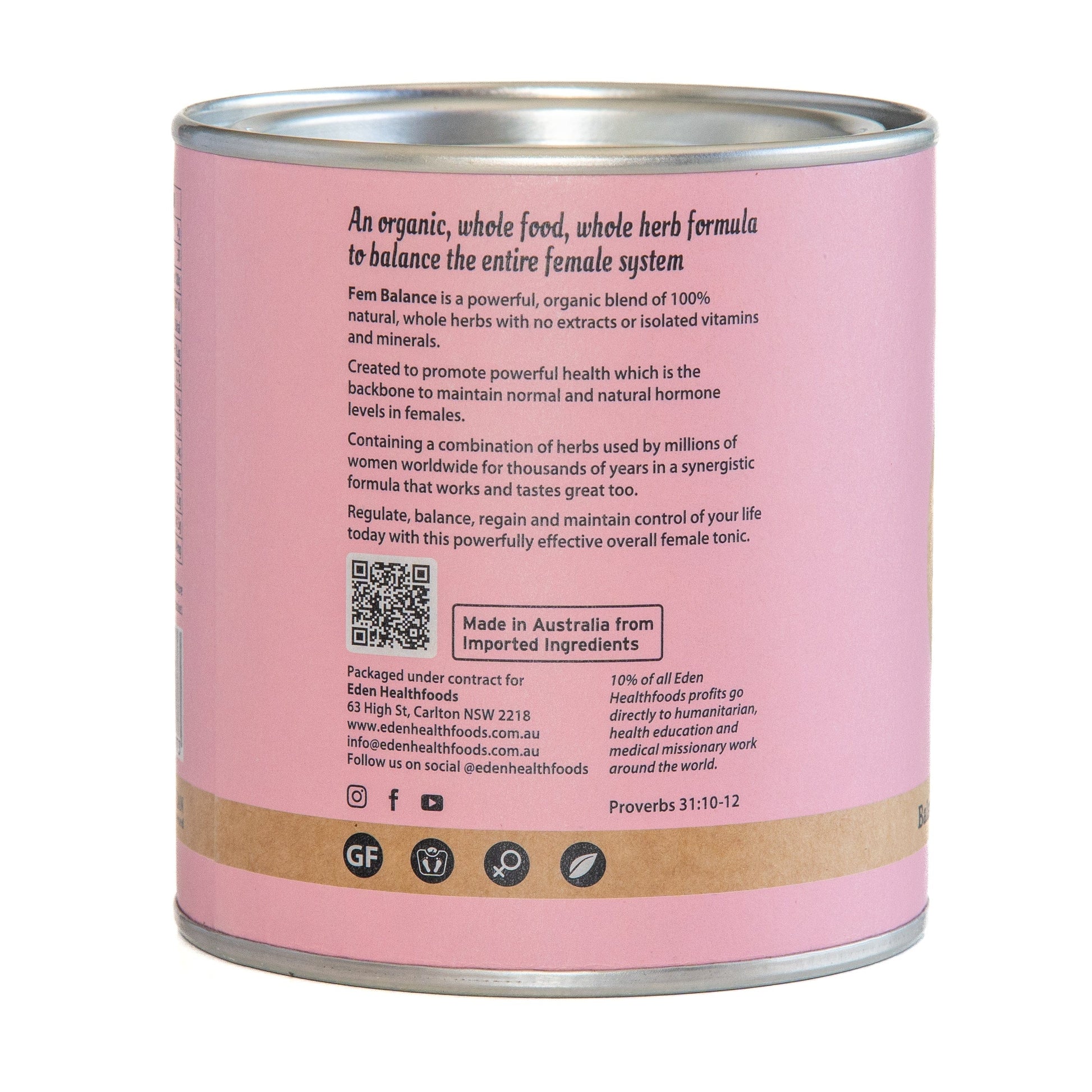 Eden Health Fem Balance 150g