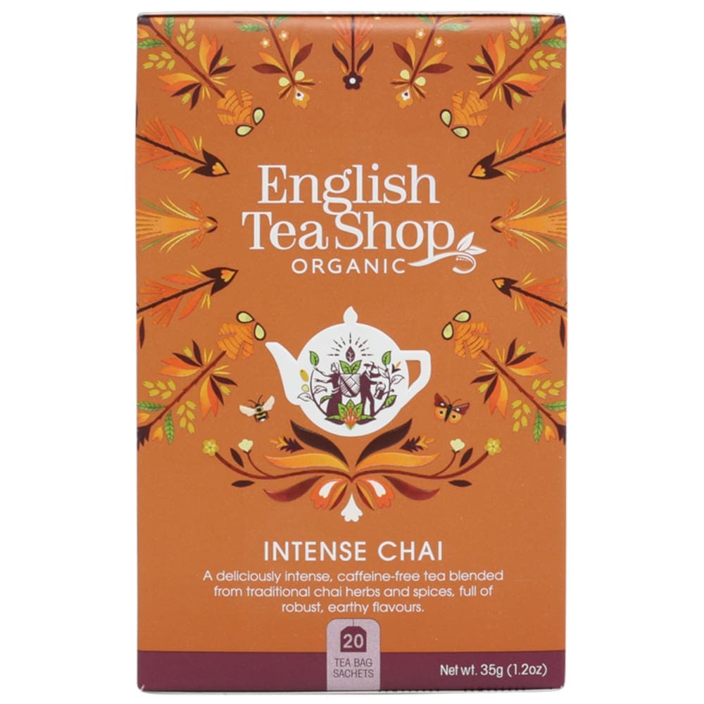 English Tea Shop Organic Intense Chai (Caffeine Free) Teabags 20pk