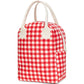 Fluf Zipper Lunch Bag - Red Gingham