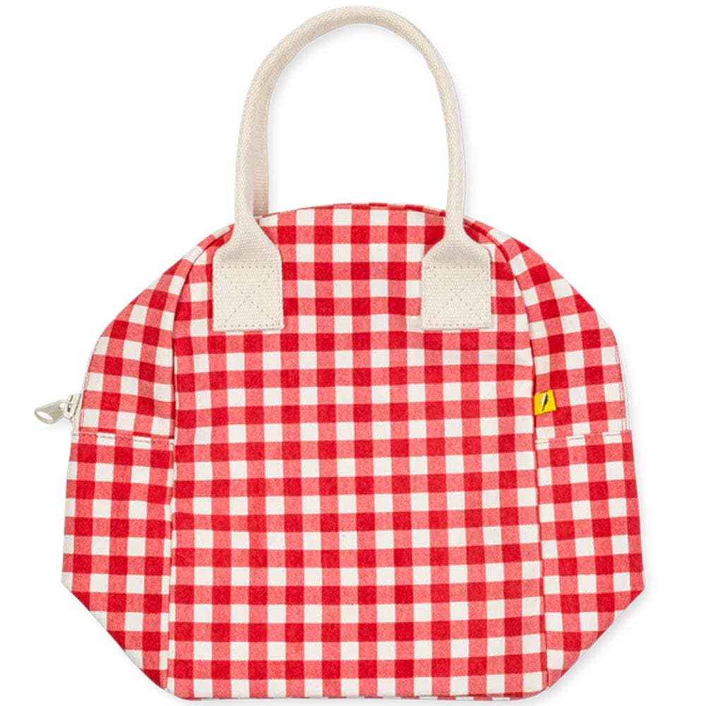 Fluf Zipper Lunch Bag - Red Gingham