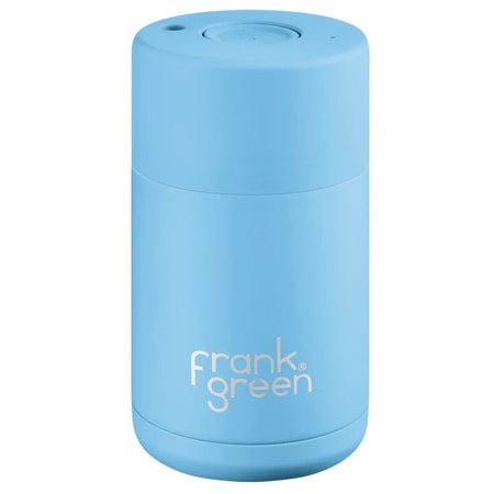 Official Frank Green Reusable Ceramic Bottle 1L in Sky Blue at