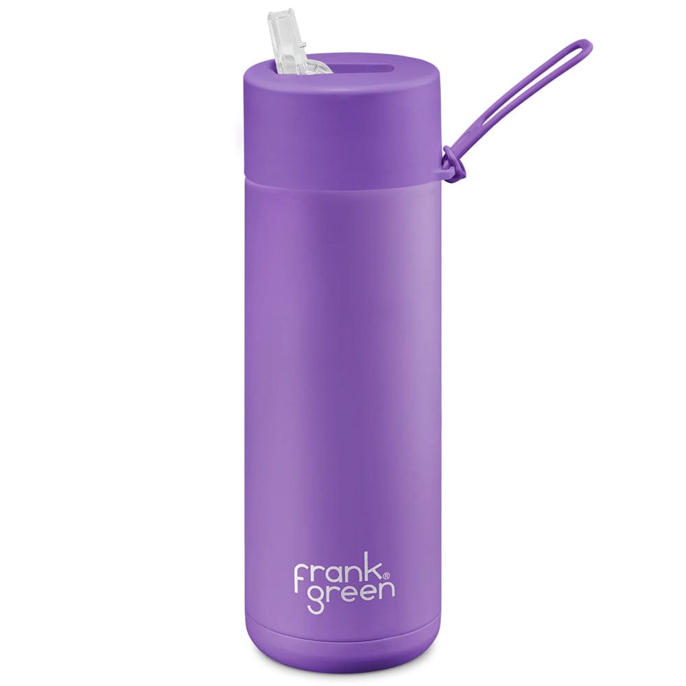 Frank Green Water Bottle STRAW Lid 20oz/595ml- Cosmic Purple