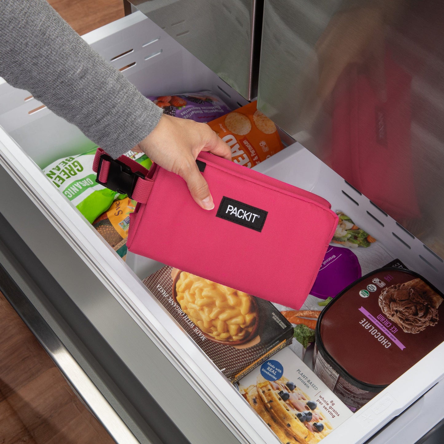 Packit Freezable Insulated Snack Box - Magenta