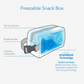 Packit Freezable Insulated Snack Box - Magenta