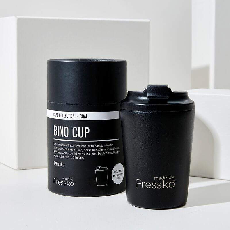 Fressko Reusable Cup Bino 8oz Coal
