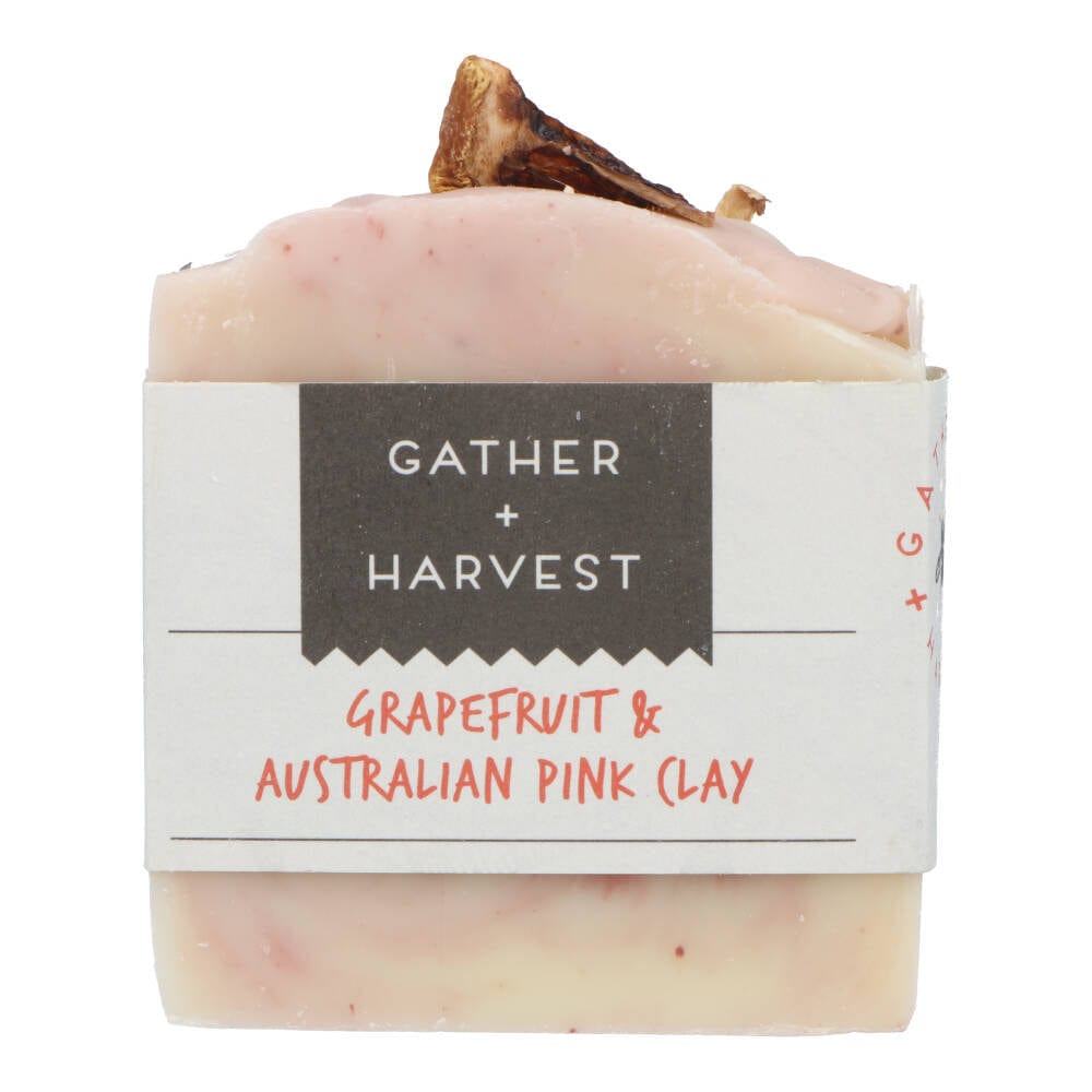 Gather and Harvest Handmade Natural Soap Grapefruit and Australian Pink Clay