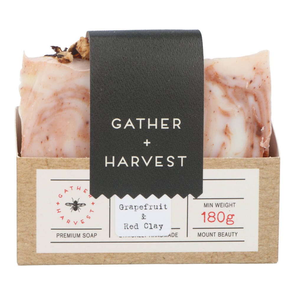 Gather and Harvest Handmade Natural Soap Grapefruit and Australian Pink Clay