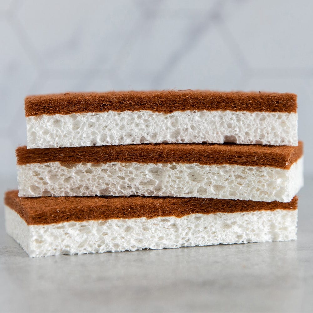 Green Essentials Cellulose Sponge & Coconut Scrubber - 3 Pack