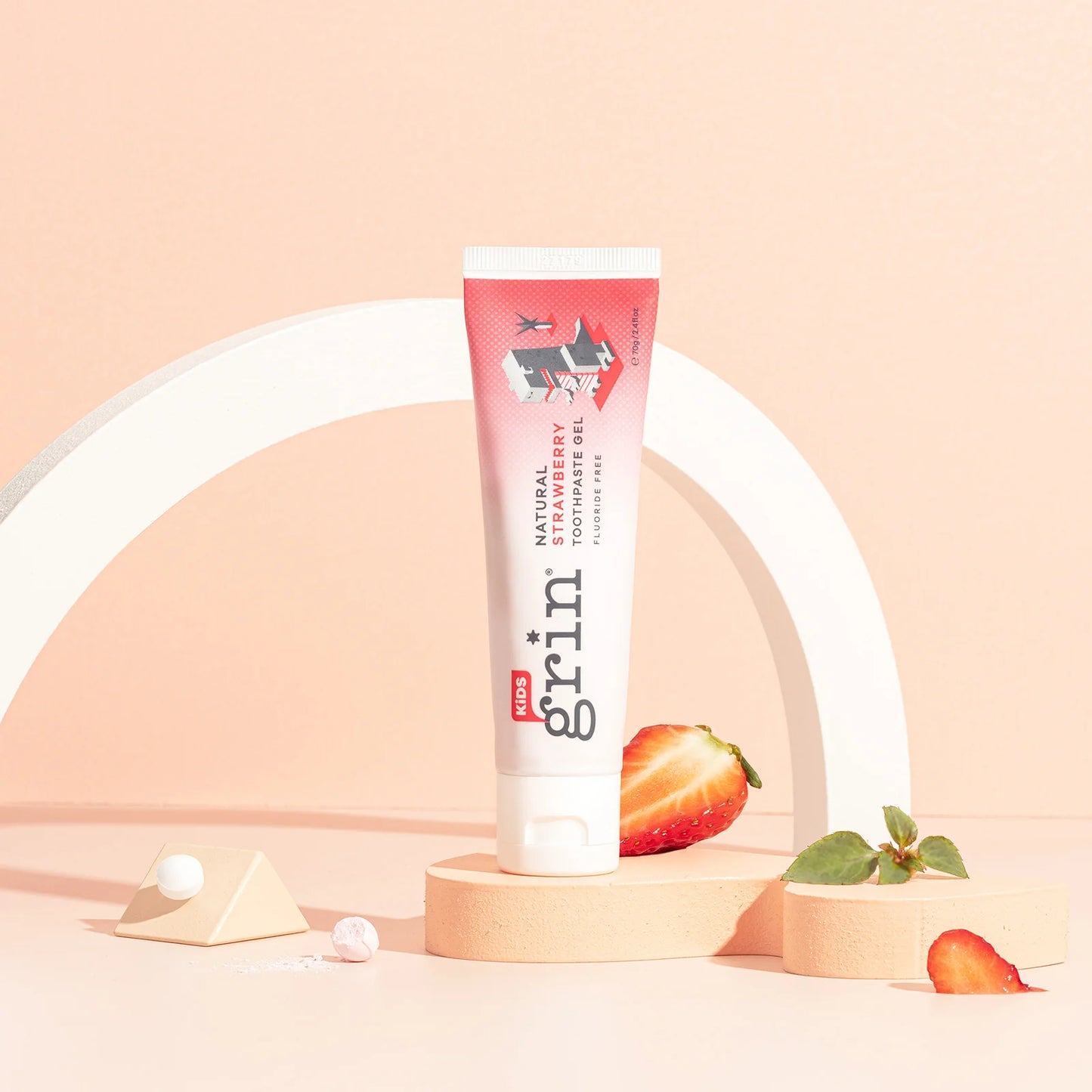 Grin Natural Kids Toothpaste 70g - Strawberry