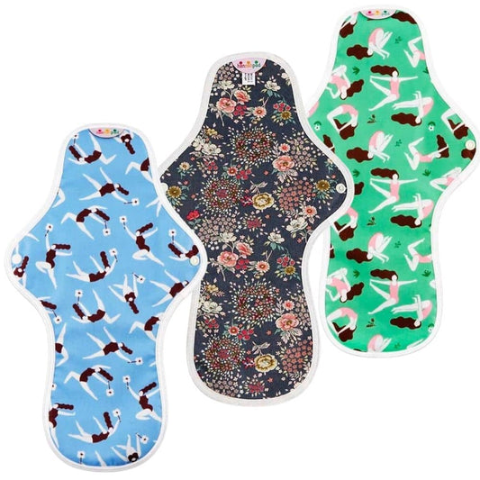 hannah:PAD Reusable Organic Cotton Cloth Pad - Large/Overnight (Random Pattern Selection)