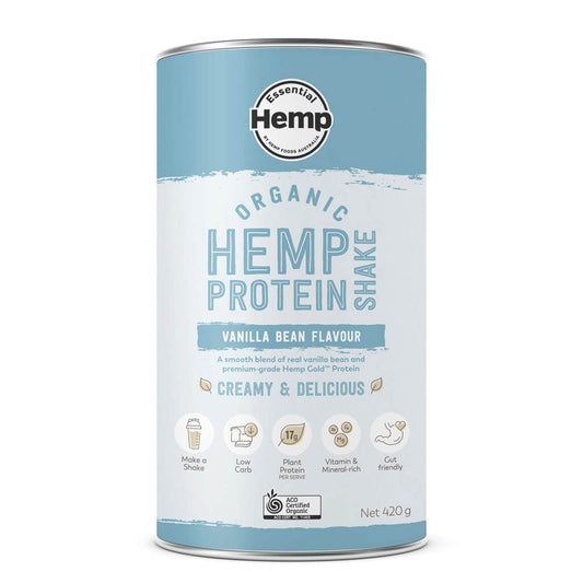 Hemp Foods Australia Certified Organic Hemp Protein Vanilla 420g