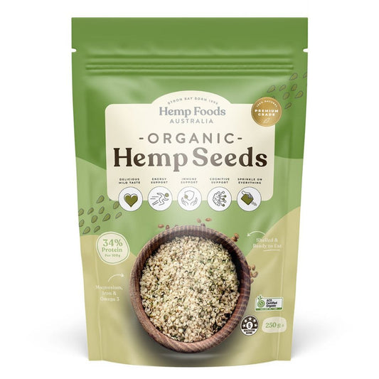 Hemp Foods Australia Certified Organic Hemp Seeds (Hulled) 250g