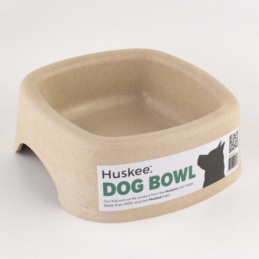 Huskee Dog Bowl Natural