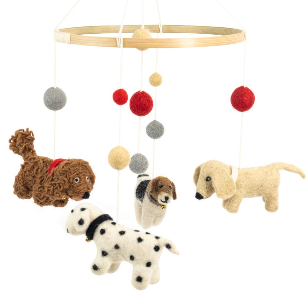Felt Hanging Mobile - Dogs