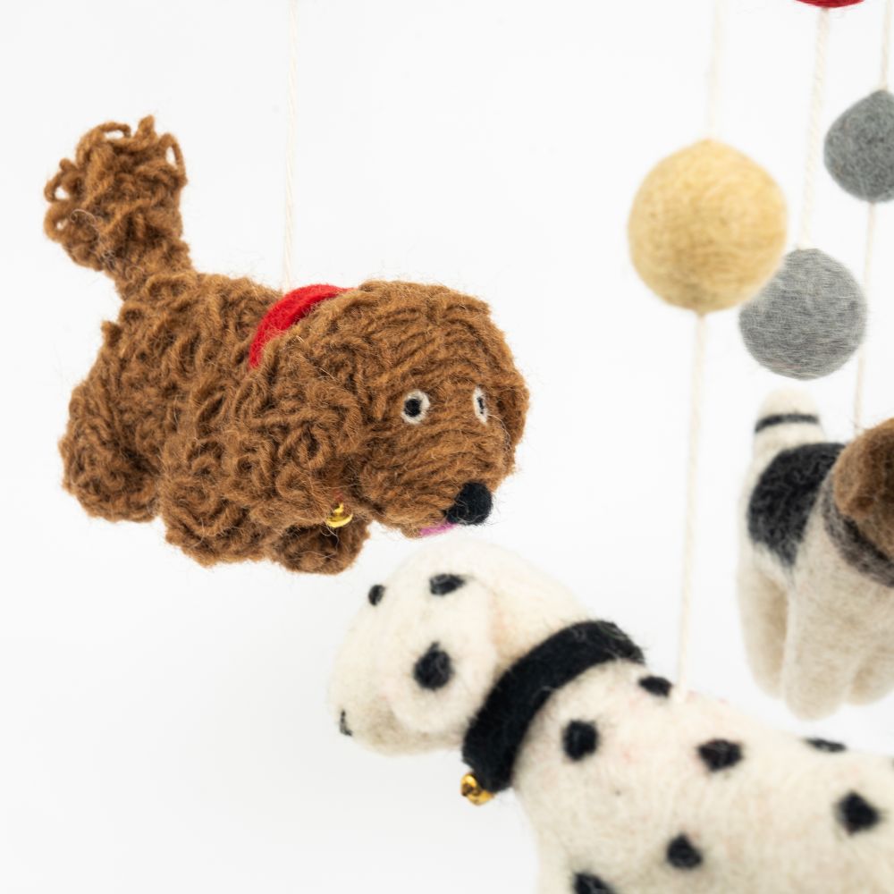 Felt Hanging Mobile - Dogs