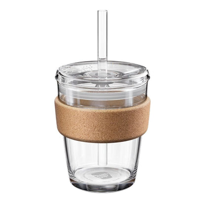 KeepCup 12oz Reusable Coffee Cup. Toughened Glass Cup & Natural Cork Band.  12-Ounce/Medium, Press