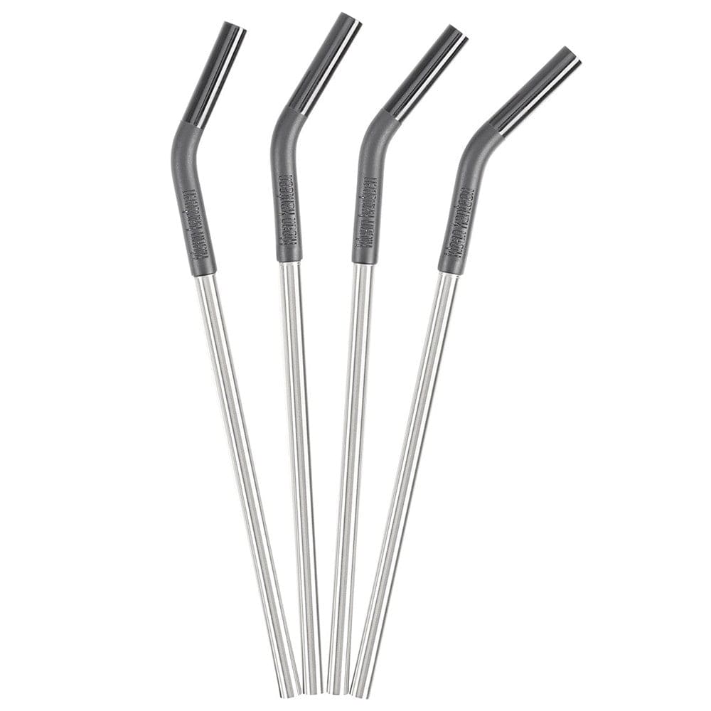 Klean Kanteen Steel & Silicone Straws (4pk) Black