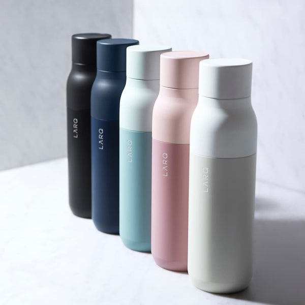 未使用 LARQ purevis ホワイト 500ml セルフクリーニング LARQ PureVis Insulated Self Cleaning Bottle 500mL