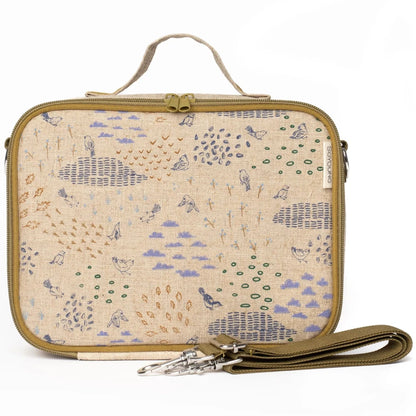 SoYoung Insulated Lunch Bag - Toxin Free Lining, Washable Linen Outer