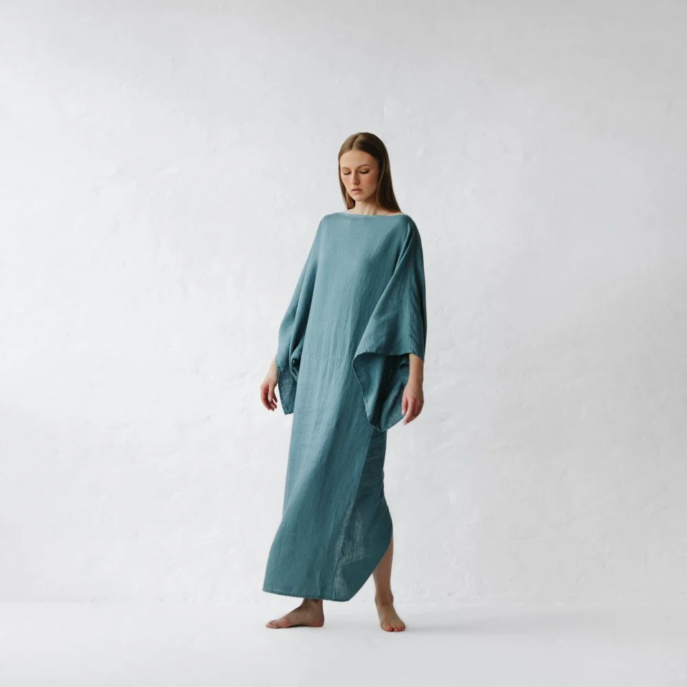 Seaside Tones Kiko Dress - Dusty Blue