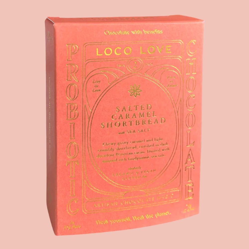 Loco Love Twin Pack 60g - Salted Caramel Shortbread