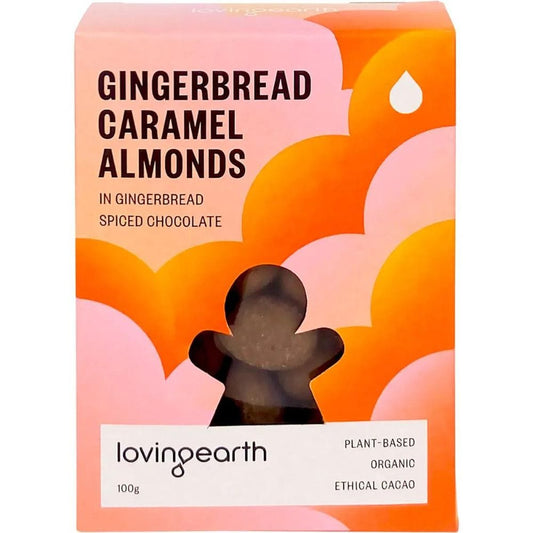 Loving Earth Gingerbread Caramel Almonds 100g