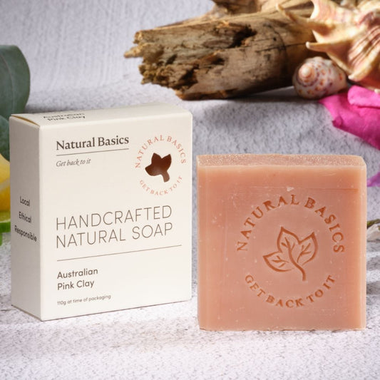 Natural Basics Handcrafted Soap 110g - Australian Pink Clay