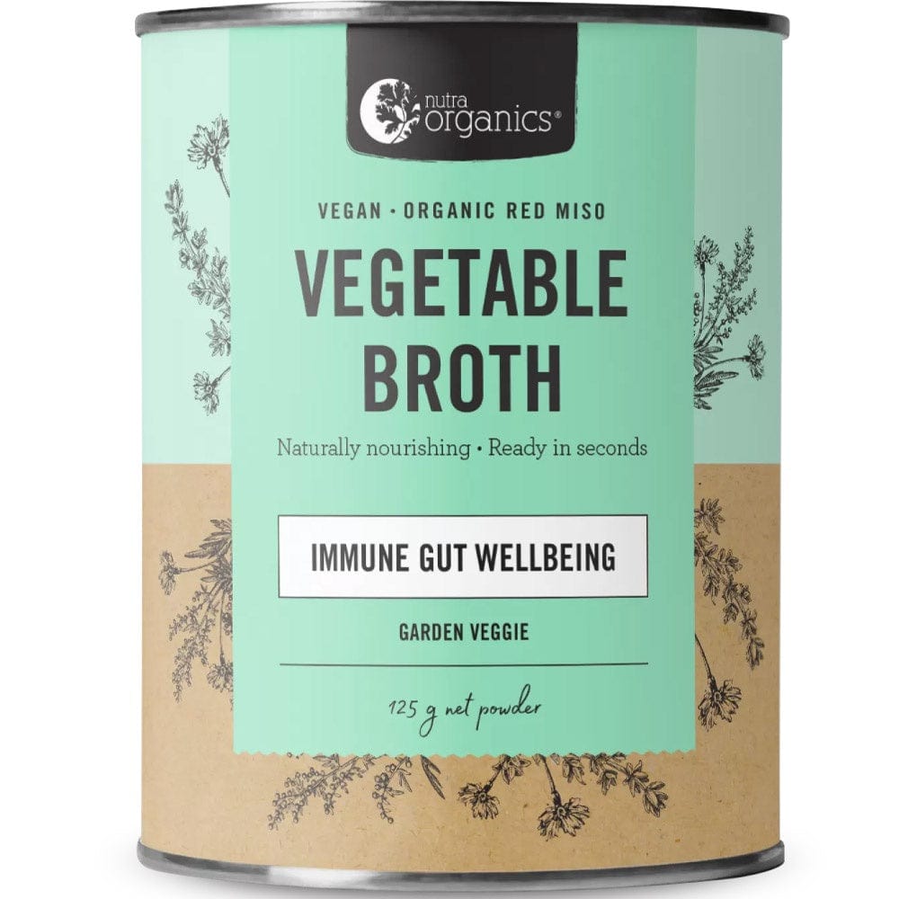 Nutra Organics Vegetable Broth Powder Garden Veggie 125g