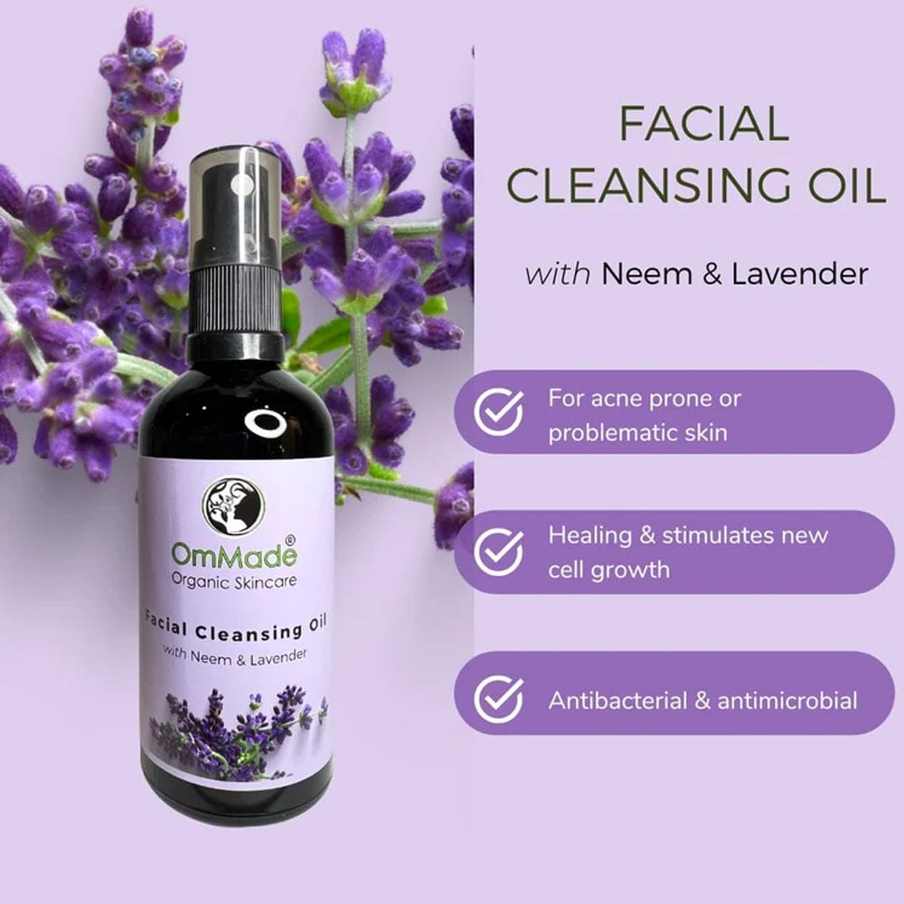 OmMade Neem & Lavender Facial Cleansing Oil 100ml