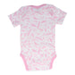 Organic Cotton Summer Baby Onesie - Blush Wings Pink