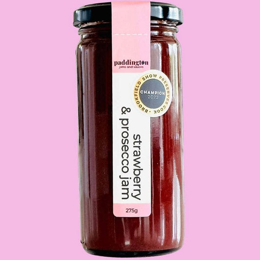 Paddington Jams Strawberry & Prosecco Jam 275g