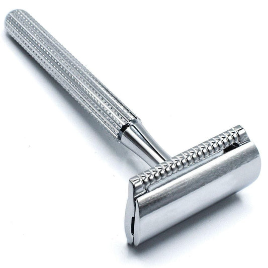 Parker 78R 3 Piece Safety Razor + Blades - Chrome