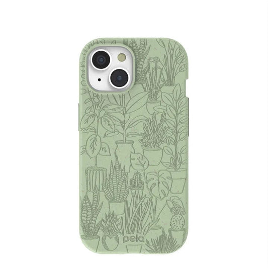 Pela Eco-Friendly Phone Case iPhone 15 - Sage Green Oasis