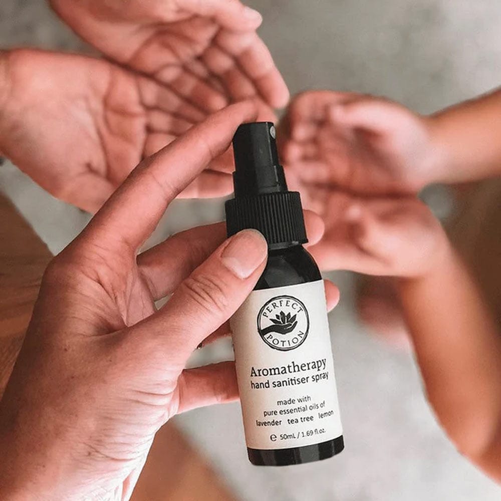 Buy Perfect Potion Aromatherapy Hand Sanitiser 50ml Biome US Online buy-perfect-potion-aromatherapy-hand-sanitiser-50ml-biome-us-online