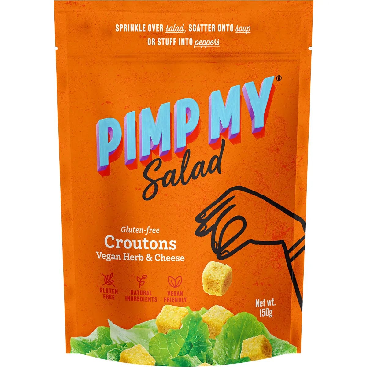 Pimp My Salad Vegan Herb & Cheese Croutons 150g