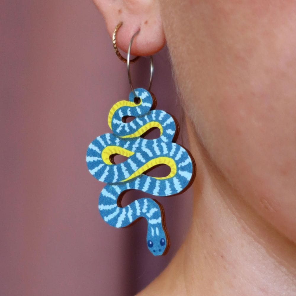 Pixie Nut & Co Snake Earrings