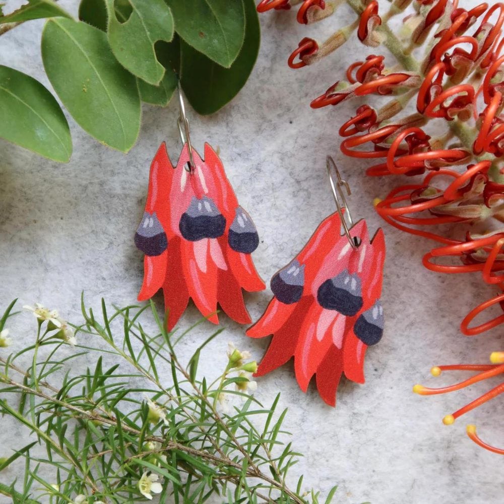 Pixie Nut & Co Sturt Pea Earrings