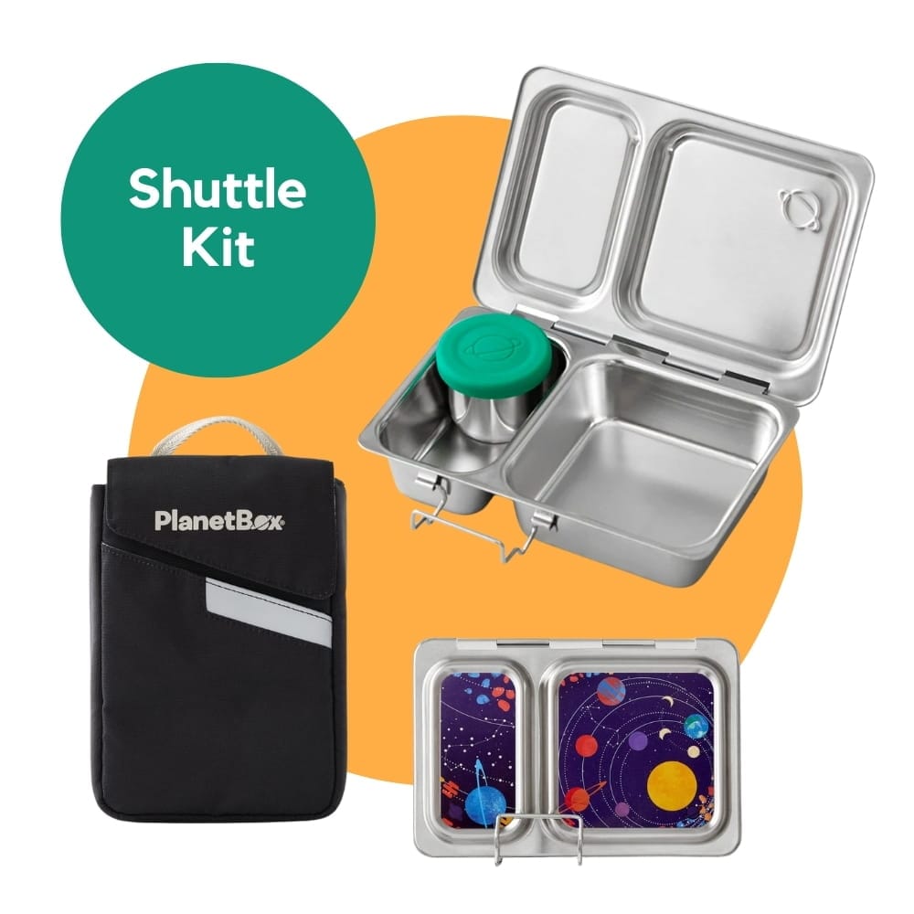 Planetbox SHUTTLE Lunch Box Kits (Box, Carry Bag, Container, Magnets)