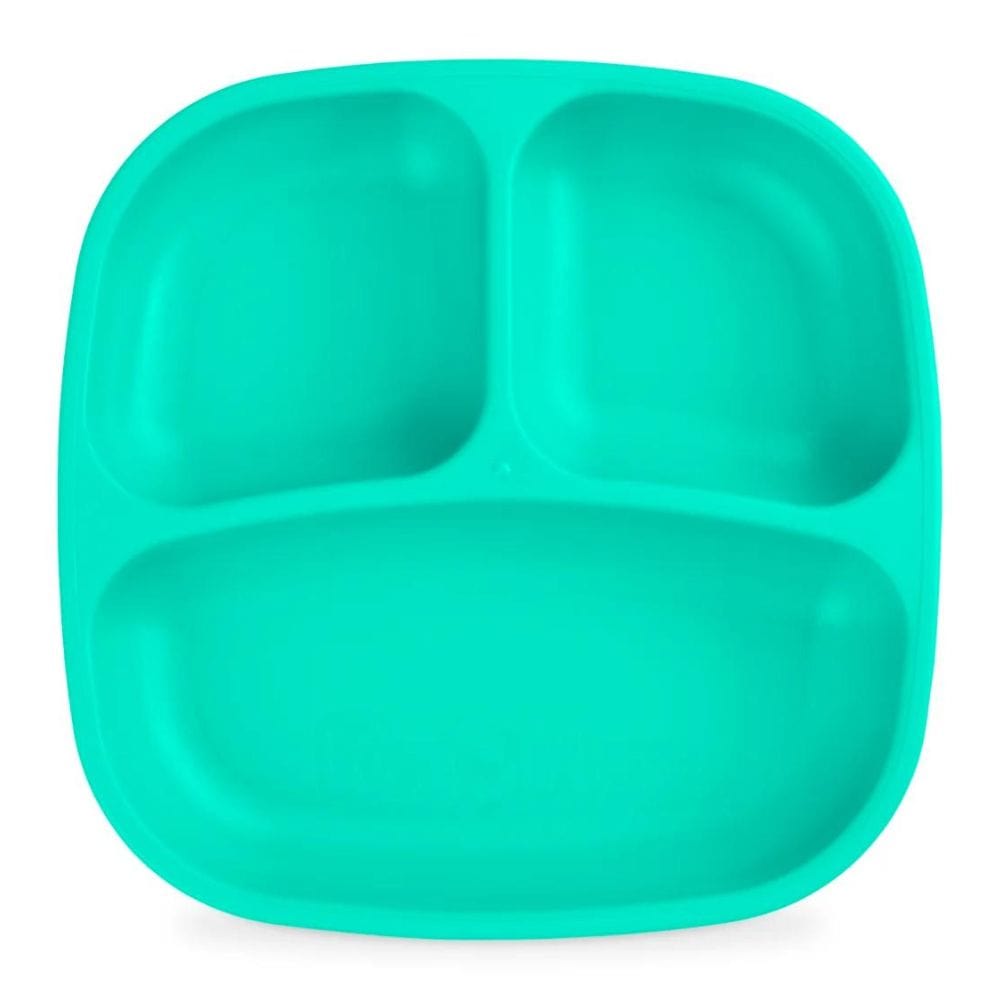 Re-Play Divided Plate Single Aqua