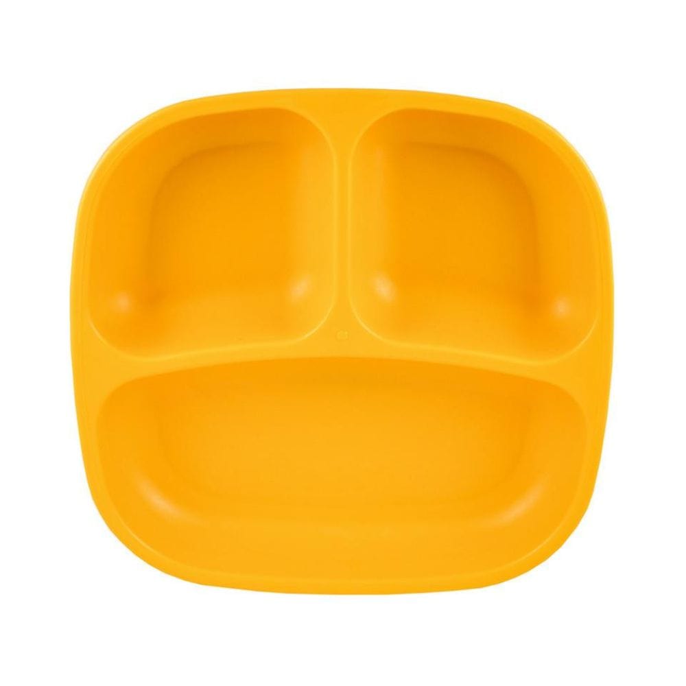 Re-Play Divided Plate Single Sunny Yellow