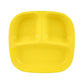 Re-Play Divided Plate Single Yellow