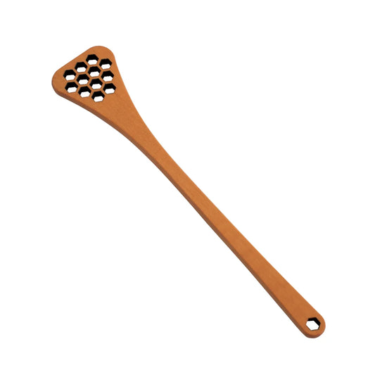 Redecker Wooden Honey Spoon - Honeycomb Pattern